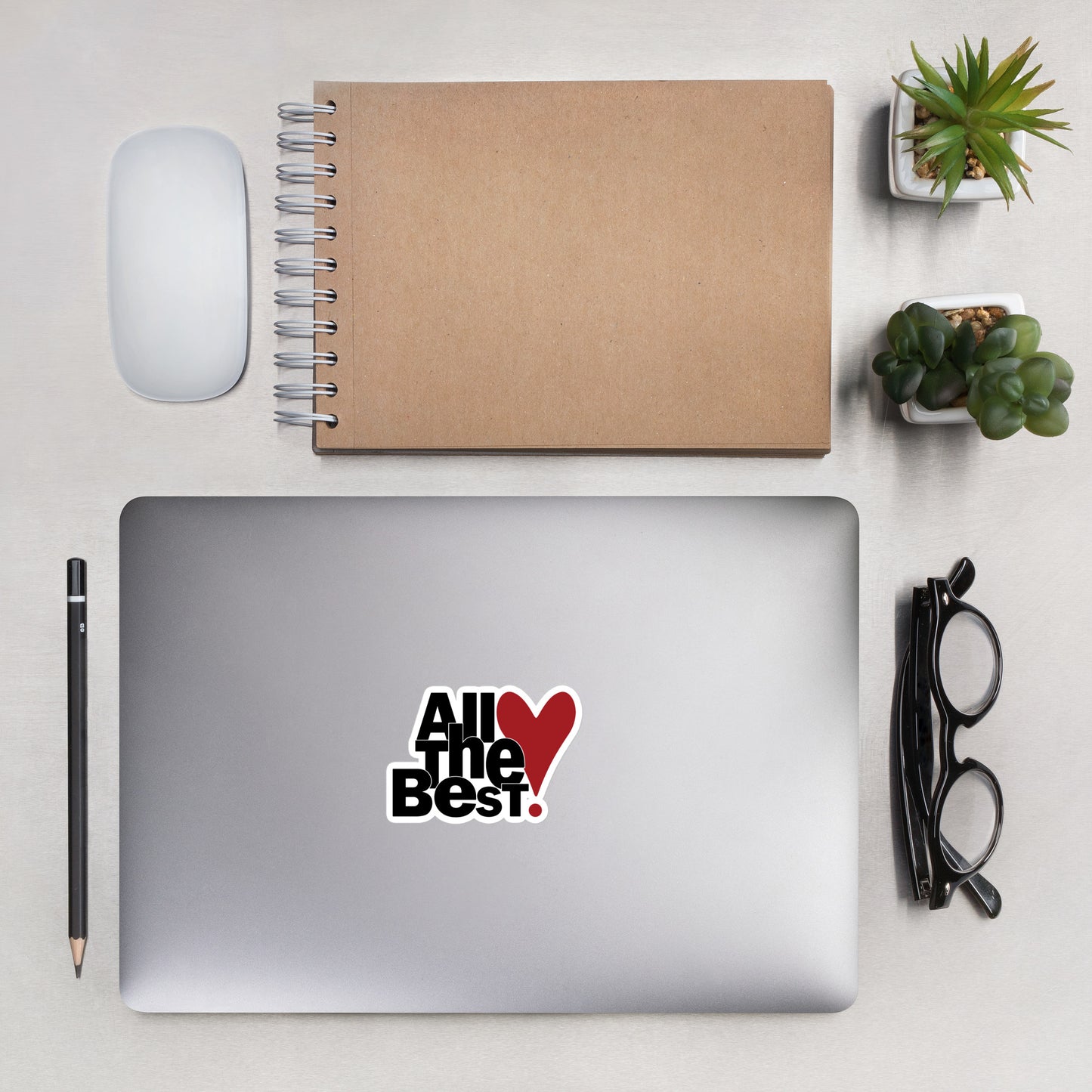All the Best Bubble-free stickers (design by Rosalyn) - All the Best: Research & Timelines