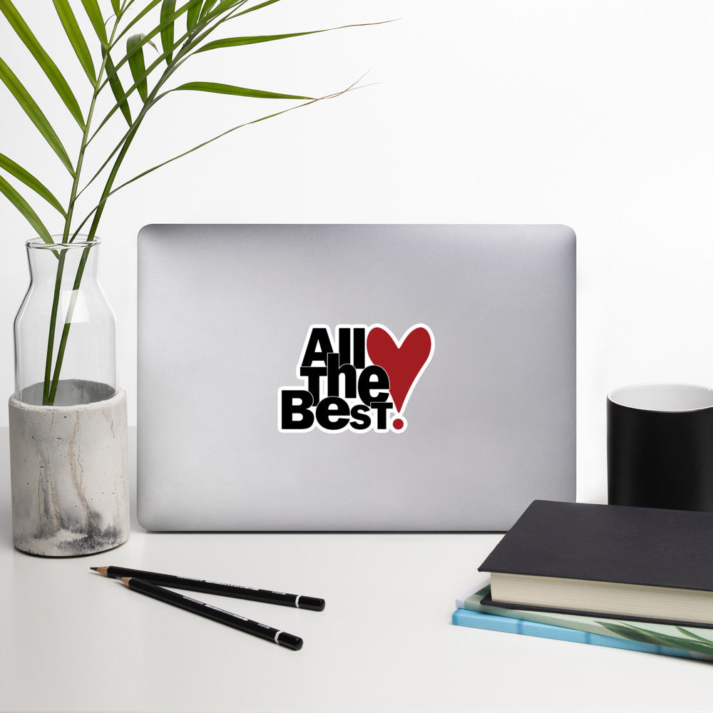 All the Best Bubble-free stickers (design by Rosalyn) - All the Best: Research & Timelines