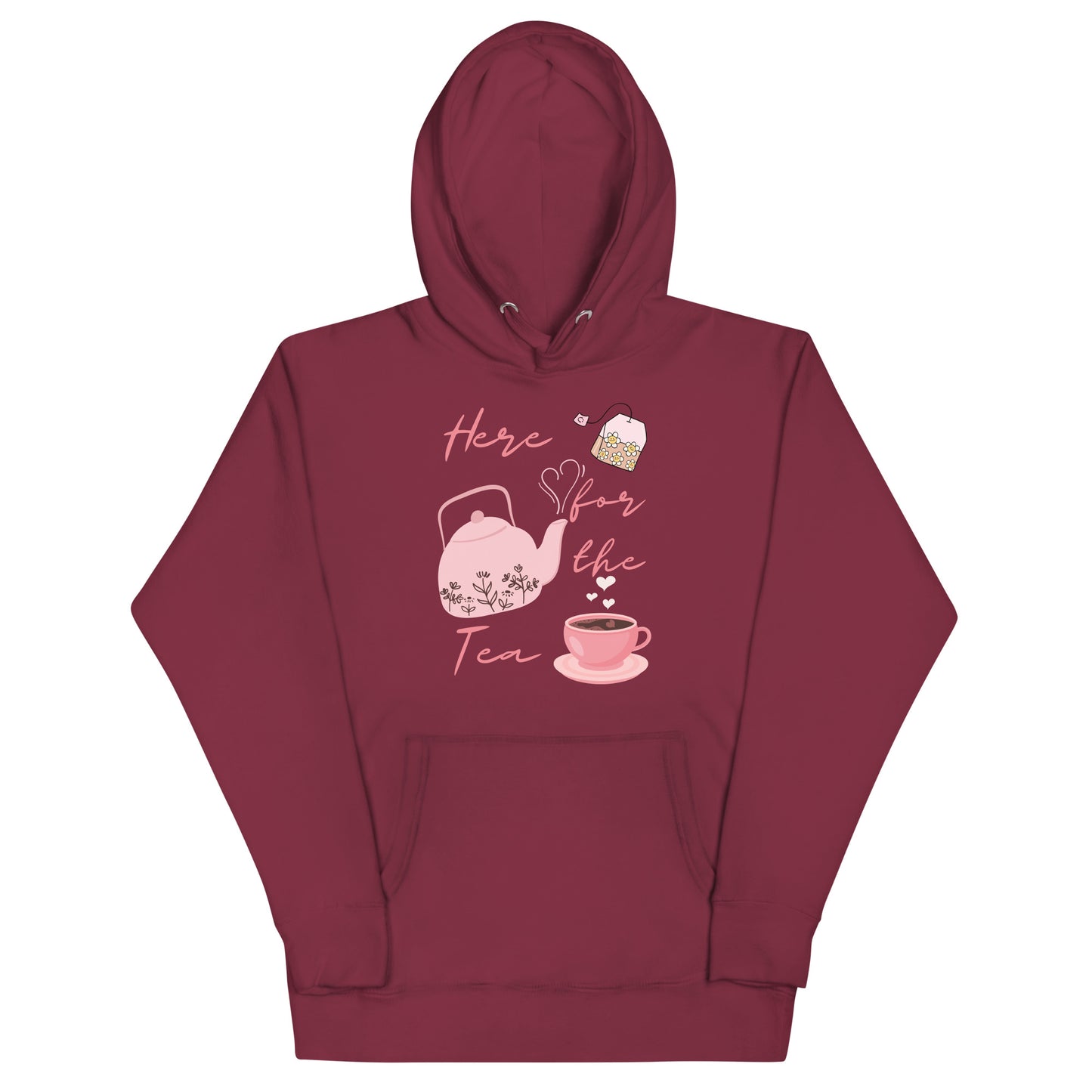 Here for the Tea - Unisex Hoodie - All the Best: Research & Timelines