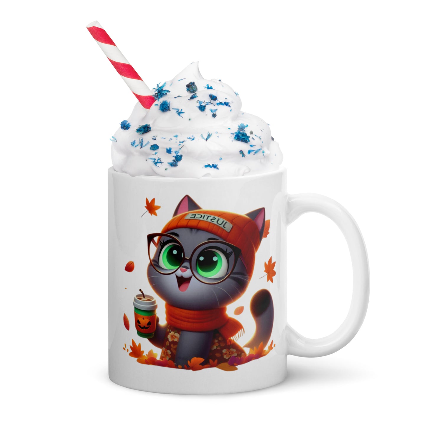 Fall Mittens White glossy mug - All the Best: Research & Timelines