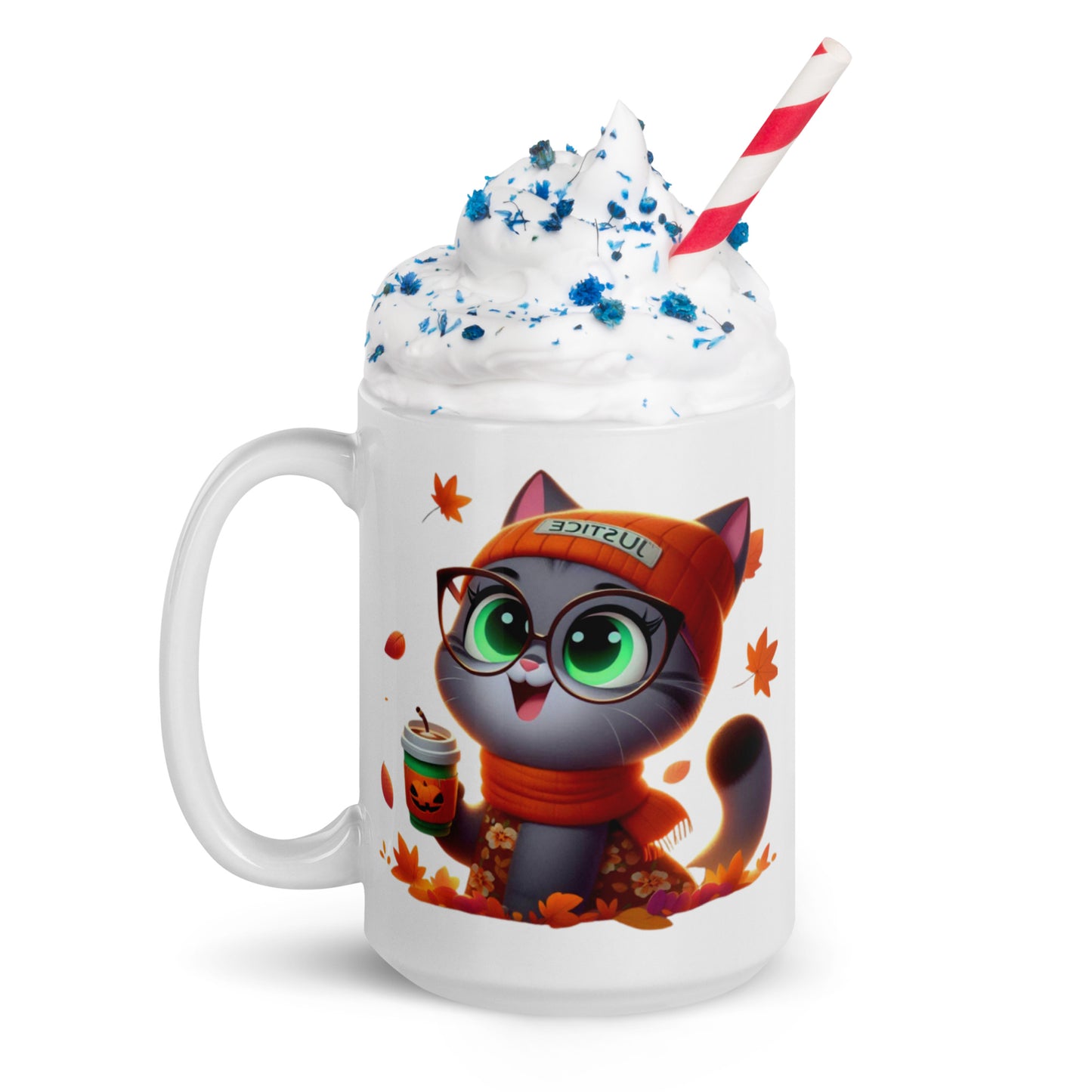 Fall Mittens White glossy mug - All the Best: Research & Timelines