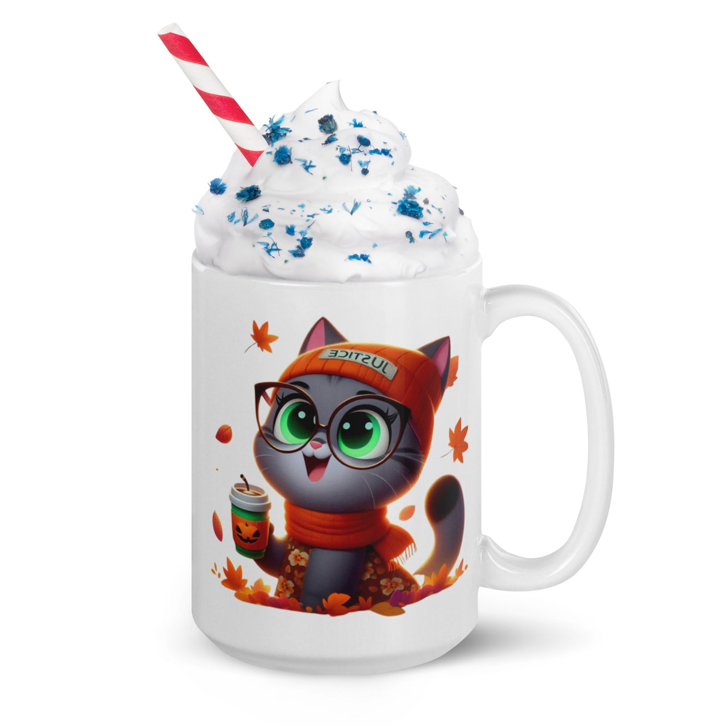 Fall Mittens White glossy mug - All the Best: Research & Timelines
