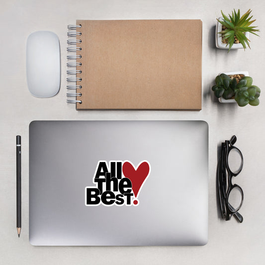 All the Best Bubble-free stickers (design by Rosalyn) - All the Best: Research & Timelines