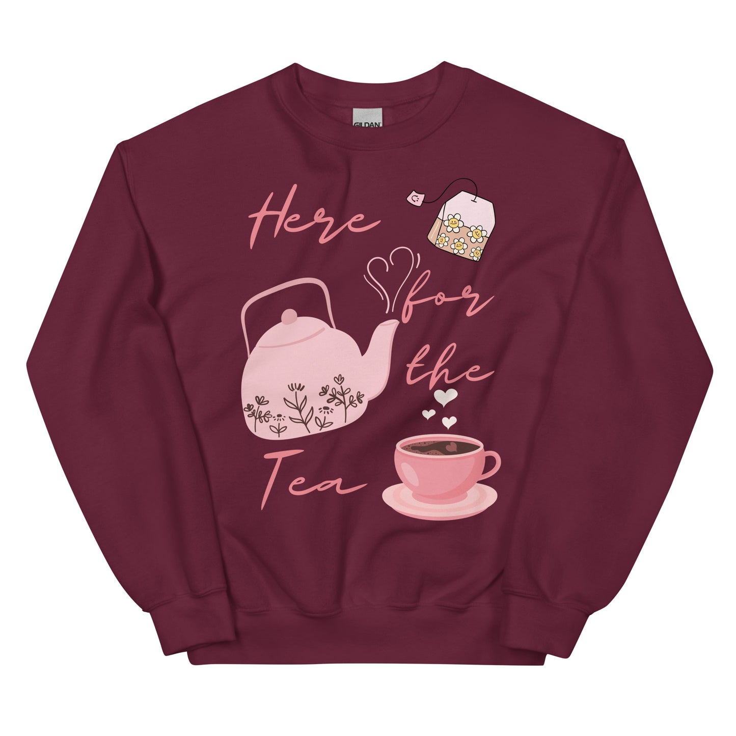 Here for the Tea - Unisex Sweatshirt - All the Best: Research & Timelines