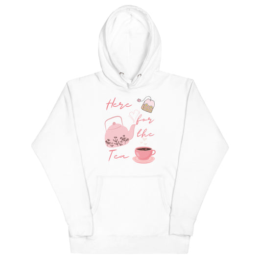 Here for the Tea - Unisex Hoodie - All the Best: Research & Timelines