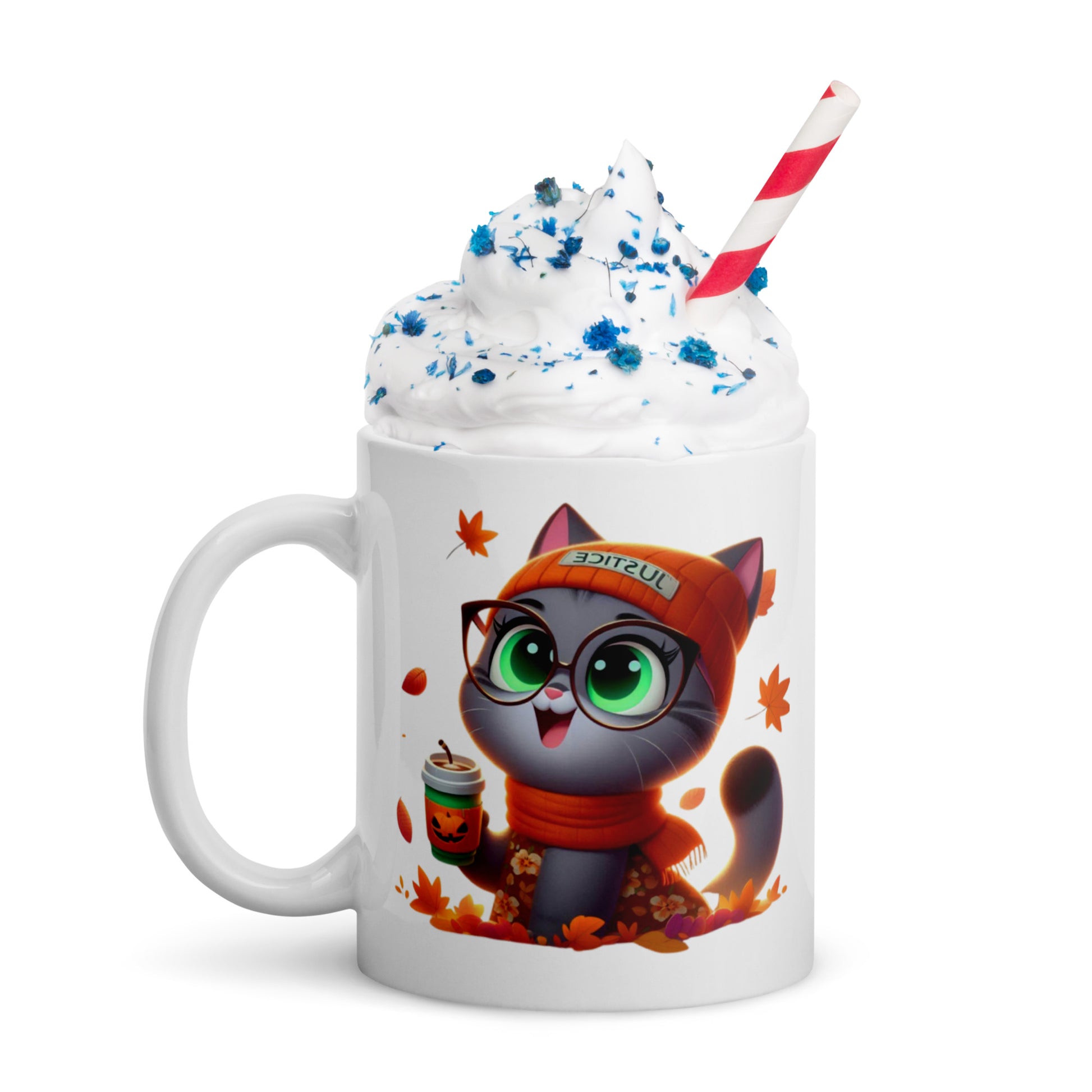 Fall Mittens White glossy mug - All the Best: Research & Timelines