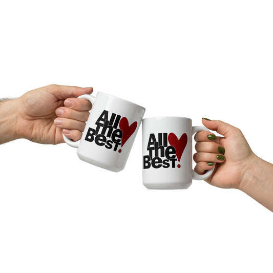 All the Best White mug (design by Rosalyn) - All the Best: Research & Timelines
